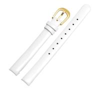 BGFFDSZ Bracelet en cuir véritable de 10 mm compatible avec les montres à quartz Calvin Klein Bent, noir, marron, bleu et blanc, for femmes K43231CS et K43232(Bright white g)