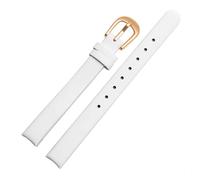BGFFDSZ Bracelet en cuir véritable de 10 mm compatible avec les montres à quartz Calvin Klein Bent, noir, marron, bleu et blanc, for femmes K43231CS et K43232(White rg)
