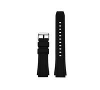 BGFFDSZ Bracelet en silicone compatible avec les montres Casio Black Warrior MWA-100, MWA-100H et MWD-100H, bracelet de montre sport souple caoutchouc for homme(Black-black buckle)