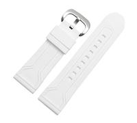 BGFFDSZ Bracelets de montre compatibles avec les bracelets de montre Sevenfriday en caoutchouc, étanches, P3C/02/SF-M3/04/P1B/01(White-Steel)