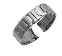 BGFFDSZ Bracelets de montre en acier inoxydable compatibles avec Armani AR2452, AR2453, AR2448, boucle papillon, noir, argent, or rose(Silver)