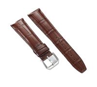 BGFFDSZ Bracelets de montre en cuir veau, 20 mm, 21, 22, compatibles avec les montres IWC universelles, motif bambou(Brown,20mm)