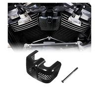 BGFFDSZ Cache de Bobine d'allumage chromé Noir Compatible avec Harley Softail Fatboy Slim Street Bob Breakout Low Rider Fat Bob Heritage Classic 2018-2023(Black)