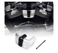 BGFFDSZ Cache de Bobine d'allumage chromé Noir Compatible avec Harley Softail Fatboy Slim Street Bob Breakout Low Rider Fat Bob Heritage Classic 2018-2023(Chrome)