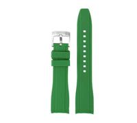 BGFFDSZ Compatible avec bracelet en caoutchouc silicone Citizen Tissot Seiko Rolex Extrémité incurvée Arc Mouth 19 mm 20 mm 21 mm 22 mm Bracelet de montre de sport de plein air étanche, 21mm