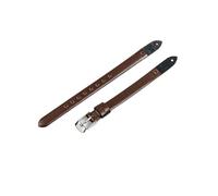 BGFFDSZ Compatible avec les bracelets de montre for femmes Fossil ES3745 ES3861 ES4026 ES3862 ES4340, petit bracelet de 8 mm, en cuir véritable(Coffee,8mm-Silvery Buckle)