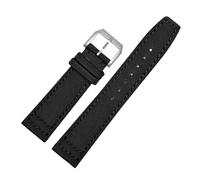 BGFFDSZ Compatible avec les bracelets de montre IW Pilot Spitfire Timezone TopGun, vert et noir, 20 mm, 21 mm, 22 mm, en toile de nylon(Pin black silver,21mm)