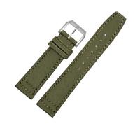 BGFFDSZ Compatible avec les bracelets de montre IW Pilot Spitfire Timezone TopGun, vert et noir, 20 mm, 21 mm, 22 mm, en toile de nylon(Pin green silver,22mm)