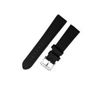 BGFFDSZ Compatible avec Seiko Breitling Blancpain Fifty Fathoms Bracelet en toile de nylon durable Bracelet de montre confortable Doublure en cuir Bracelet 18 20 mm(Black pin clasp,19mm)
