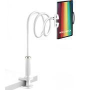 BGGCHEECA K-MT Support col de cygne pour tablette, téléphone, support de lit, clip avec poignée flexible à long bras de cygne compatible avec iPad, iPhone/Switch/Samsung Galaxy Tabs/Kindle Fire HD