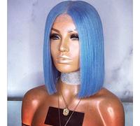 BGHJUE N Wigsynthetic Wigs For Women Wigs Can Be Cosplay Wigs I S A Wig Blue Short Straight Hair
