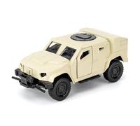 BGHSCA 1:36 JLTV Véhicule blindé Diecast Modèles de Voitures Jouet, Collection Diecast Pull Back Véhicule Militaire Jouet pour Enfants (Beige)