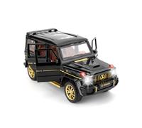 BGHSCA G63 AMG Voiture Jouet moulée sous Pression Noire à l'échelle 1/32 en Alliage de Zinc avec Son et lumière pour Adultes, garçons et Filles de 3 Ans et Plus