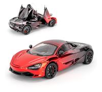 BGHSCA Mclaren 720s Voiture miniature miniature à l'échelle 1:24 en alliage de zinc avec son et lumière pour enfants à partir de 3 ans (rouge)
