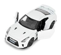 BGHSCA Nissan GTR R35 Diecast Supercar à l'échelle 1:36 - Jouet en alliage de zinc - Véhicules Nissan GTR - Jouet pour garçons et filles - Cadeau (blanc)