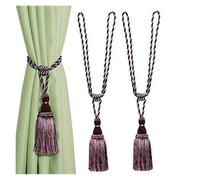 BGHYJKOL Embrasse pour Rideaux Embrasses de Rideaux décoratives Faites à la Main, 1 ou 2 pièces, élégantes, en Corde, avec Pompons, for, Accessoires décoration Chambre(Color 10,1Piece)