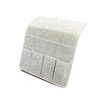 BGHYJKOL Range Telecommande Canape Sac de Rangement Suspendu en Feutre for Fauteuil, canapé, inclinable, Magazine, Tablette, téléphone Portable, télécommande, ménage(Beige)