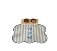 BGHYJKOL Tapis Gamelle Chat Les Sets De Table for Chats Et Chiens sont Imperméables, Résistants Aux Taches Alimentaires, Sèchent Rapidement(Color2,Mini30X40CM(1X1.3FT)