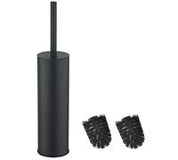 BGL 304 Brosse à toilettes en acier inoxydable avec support Long Bucket Stand Round Loo Brush for Bathroom (Black)