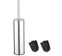 BGL 304 Brosse à WC en Acier Inoxydable Seau Long Brosse à WC Ronde sur Pied avec Support pour la décoration de la Salle de Bain Chrome