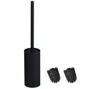BGL Brosse WC sur Pied en Acier Inoxydable pour décoration de Salle de Bain (Noir)