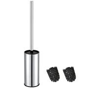 BGL Porte-Brosse WC en Acier Inoxydable Chromé Rond sur Pied pour Salle de Bain (chromé)