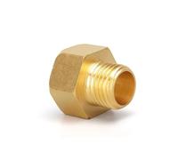 BgnEhRfL Adaptateur en Laiton, Connecteur de coupleur Adaptateur de raccord de Tuyau en Laiton à Filetage Femelle vers mâle (