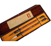 BgnEhRfL Pinceau de calligraphie, Pinceau de calligraphie chinoise, stylos pinceaux, pinceau de calligraphie chinoise, encre pinceau, coffret cadeau Danqing deux bâtons