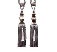 BgnEhRfL Tiebacks de Rideau, Une Paire De Rideaux Luxueux Faits À La Main, Boules Suspendues, Embrasses en Corde avec Glands, for Salon Et Chambre Coucher