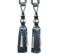 BgnEhRfL Tiebacks de Rideau, Une Paire De Rideaux Luxueux Faits À La Main, Boules Suspendues, Embrasses en Corde avec Glands, for Salon Et Chambre Coucher