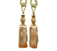 BgnEhRfL Tiebacks de Rideau, Une Paire De Rideaux Luxueux Faits À La Main, Boules Suspendues, Embrasses en Corde avec Glands, for Salon Et Chambre Coucher