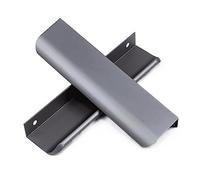 BgnEhRfL tires de cabinet caché, Poignées De Tiroir D'armoire À Doigt Long En Alliage Angle Droit Caché Gris(Gray)