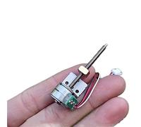 BGNERY matériel de Mesure Moteur Pas à Pas linéaire Miniature 2 Phases 4 Fils 15 MM pôle Long de précision avec Bloc Poussoir en cuivre Moteur Pas à Pas à écrou en métal Science du Bricolage