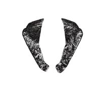 BGRVCKS Aileron Moto Ailes De Carénage Aérodynamiques pour Lèvre Avant De Moto pour Aprilia RS660 RS 660 2020 2021 2022 2023 Aileron Moto(Couleur Carbone forgé)