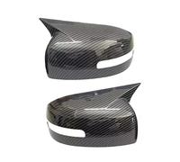 BGRVCKS Coques de rétroviseurs Bouchon De Rétroviseur De Voiture pour Mitsubishi pour Lancer X10 EX 2013-2016(Fibre de Carbone)