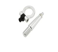 BGRVCKS Crochet Remorquage pour Mitsubishi pour Lancer pour Evo EX 2008 2009 2010 2011 Cache-Crochet remorquage à œil(Argent)