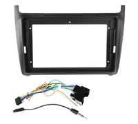 BGRVCKS Fascia du Panneau Radio Cadre Fascia D'autoradio 9 Pouces pour VW pour Polo 2014-2017 Panneau Stéréo Accessoire D'installation Tableau Bord