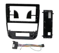 BGRVCKS Fascia du Panneau Radio pour Peugeot 406 1995-2005 Voiture 9 Pouces 2 Din Radio Fascias Cadre Panneau De Lecteur Stéréo(Black Frame Cable)
