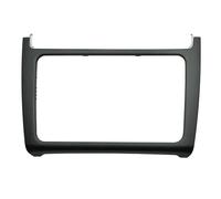 BGRVCKS Fascia du Panneau Radio pour VW pour Polo 2014 - 2017 Lunette De Garniture De Radio Audio Fascia(Noir Mat)