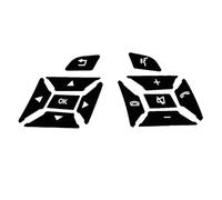 BGRVCKS Palettes de Changement de Vitesse au Volant Autocollant Noir pour Bouton De Volant De Voiture pour Mercedes pour Benz A B C E ML GL CLA SL-Class