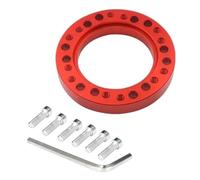 BGRVCKS Palettes de Changement de Vitesse au Volant Kit Moyeu De Volant Entretoise De Plaque D'adaptation 13 Mm 24 Trous(Rouge)