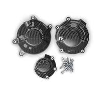 BGRVCKS Protecteur Protection du Moteur Protection Moteur pour Carrosserie Et Cadre De Moto Protection d'embrayage CBR500R CB500F CB500X 2019 2020 2021 2022 2023 2024 2025(Un Ensemble (Texture CF))