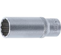 BGS 10713 | Douille pour clé, douze pans, longue | 6,3 mm (1/4") | 13 mm