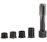 BGS 166 | Kit de réparation pour filet de bougie | M12 x 1,25 mm | 5 pièces, Argent/Noir