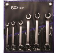 BGS 1761 Jeu de clés mixtes ouvertes, 8x10-17x19 mm, 6 pcs.
