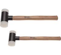 BGS 1859 - Jeu de maillets de débosselage - manche Hickory - anti rebonds - Ø 30/45 mm - 300/550 g - 2 pièces