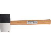 BGS 1969 | Maillet caoutchouc | manche Hickory | tête noire et blanche | Ø 63 mm | 840 g
