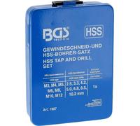 BGS 1987 Jeu de tarauds et de forets HSS M3-M12, 2.5-10.2 mm