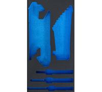 BGS 2002-5 - Insert pour art, 2002 - vide - pour art, 2002-8 | mousse rigide - Convient pour 2002-3 - Longueur : 215 mm - Largeur : 385 mm - Hauteur : 32 mm