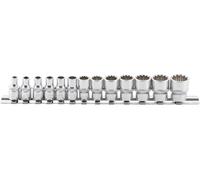 Jeu de douilles Gear Lock 6,3 mm (1/4"") 13 pièces